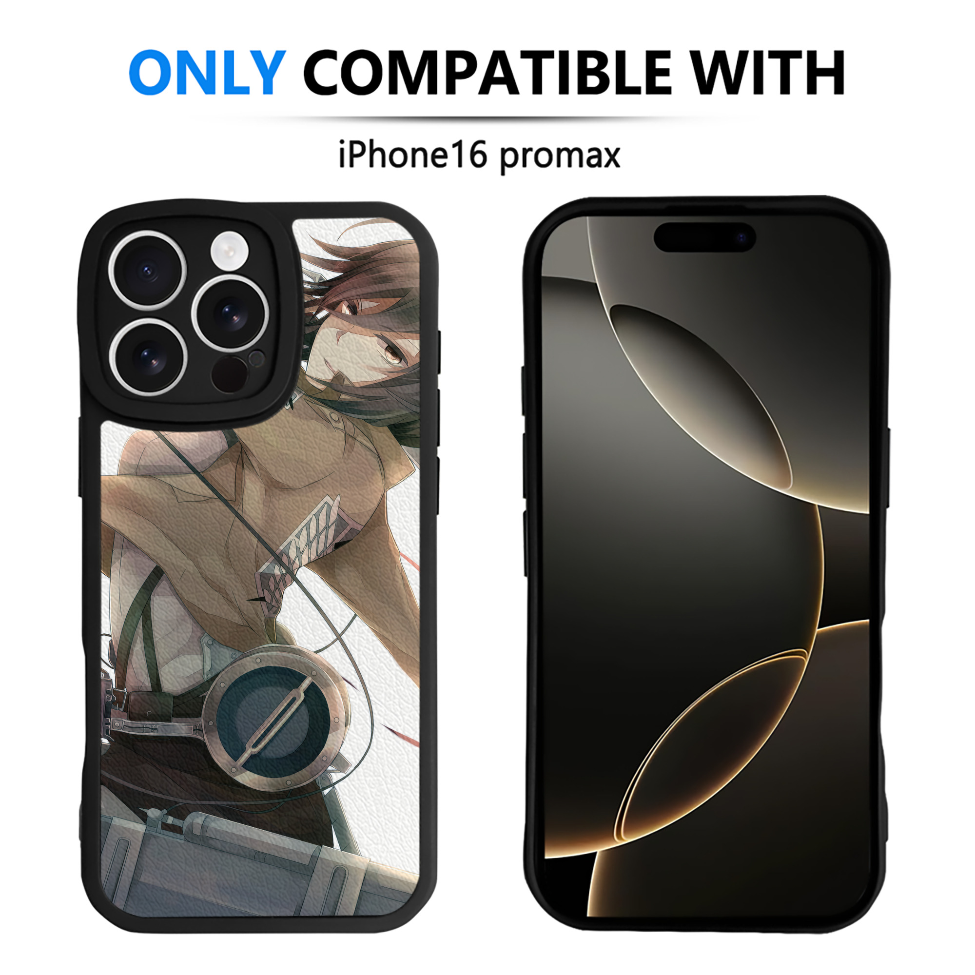 （画像用） 進撃の巨人 Attack on Titan 【iPhone 16シリーズ対応】シリコンスマホケース（レザー調） 材質：シリコン